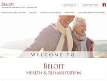 Tablet Screenshot of beloitskillednursing.com